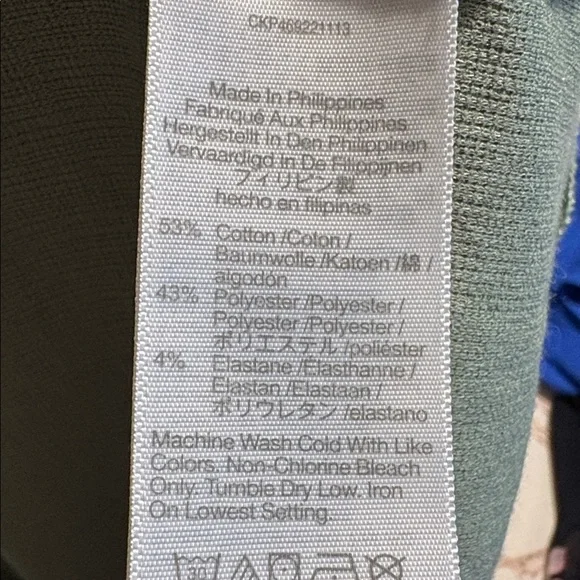 Madewell Cross-Front Flutter-Sleeve Mini Dress: color Dried Aloe size: small. - Picture 6 of 6